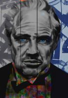 Motiv Marlon Brando God Father 80x120 Gallery Print/Pop Art München - Ludwigsvorstadt-Isarvorstadt Vorschau