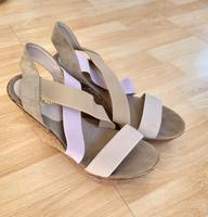 Sandalette beige mit Keilabsatz von Young Spirit Gr. 38 Hessen - Fulda Vorschau