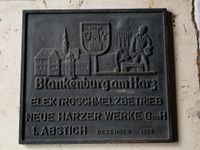 alte Gußtafel Harzer Werke Blankenburg Dezember 1999 Sachsen-Anhalt - Bad Suderode Vorschau