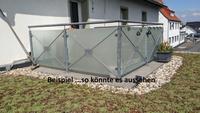 Terrassengeländer Brüstung, feuerverz. Stahl und Glas 3,8 x 2,6 m Nordrhein-Westfalen - Soest Vorschau