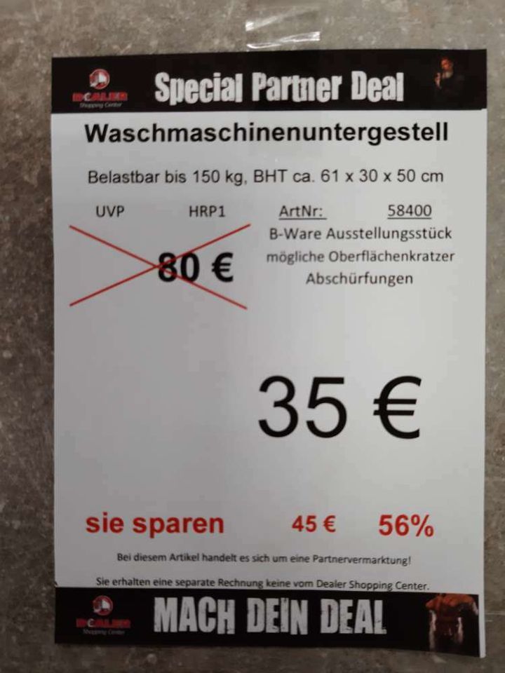 (HR) Waschmaschinenuntergestell / Untergestell statt 80€ in Zeitz