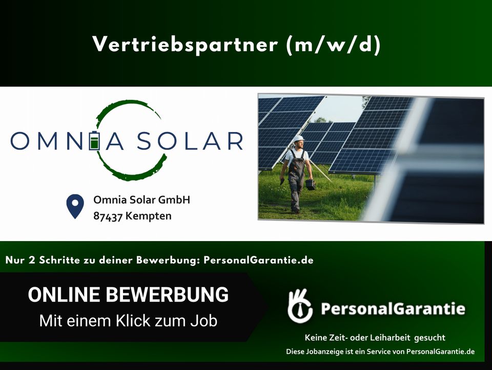 Vertriebspartner (m/w/d) in Kempten (Allgäu) in Kempten