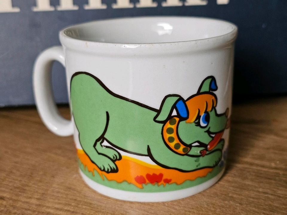 Gubor-Tasse "Hunde",Fischer&Fischer,70er*rar* in Löhne