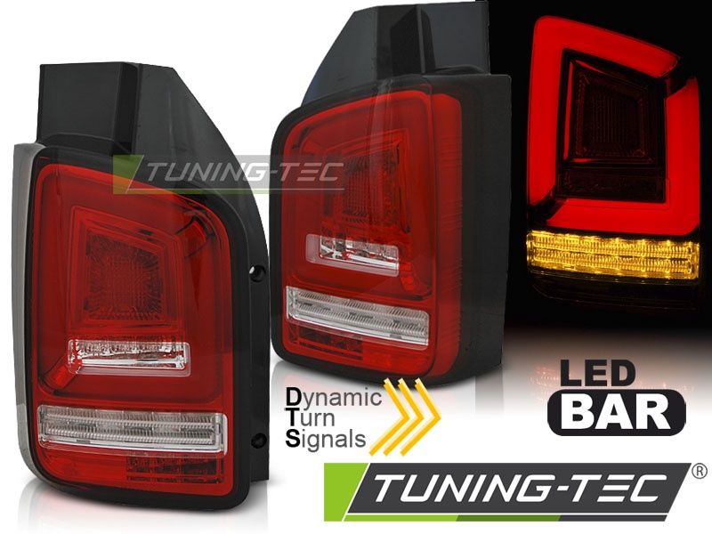 Tuning-Tec Voll LED Lightbar Rückleuchten für VW T6 15-19 Rot/Wei in Viersen