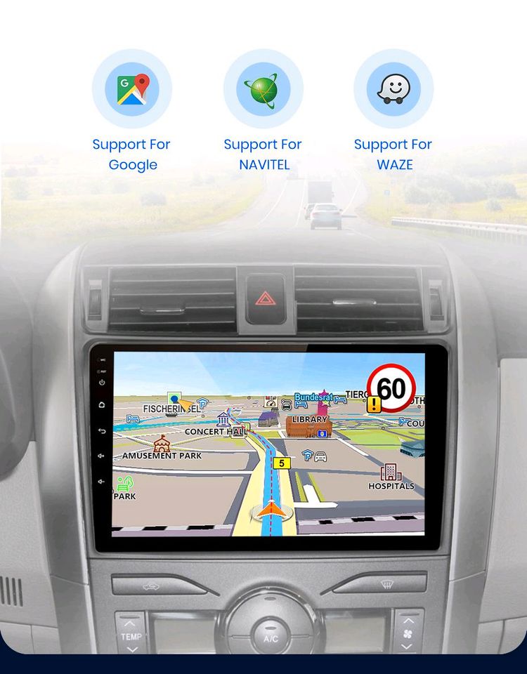 Android Autoradio Toyota Corolla E140/150 2006 - 2013 Navigation in Burghausen