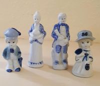 4 Porzellan Figuren Blau / Weiß 10-16cm , Familie Nordrhein-Westfalen - Kamp-Lintfort Vorschau