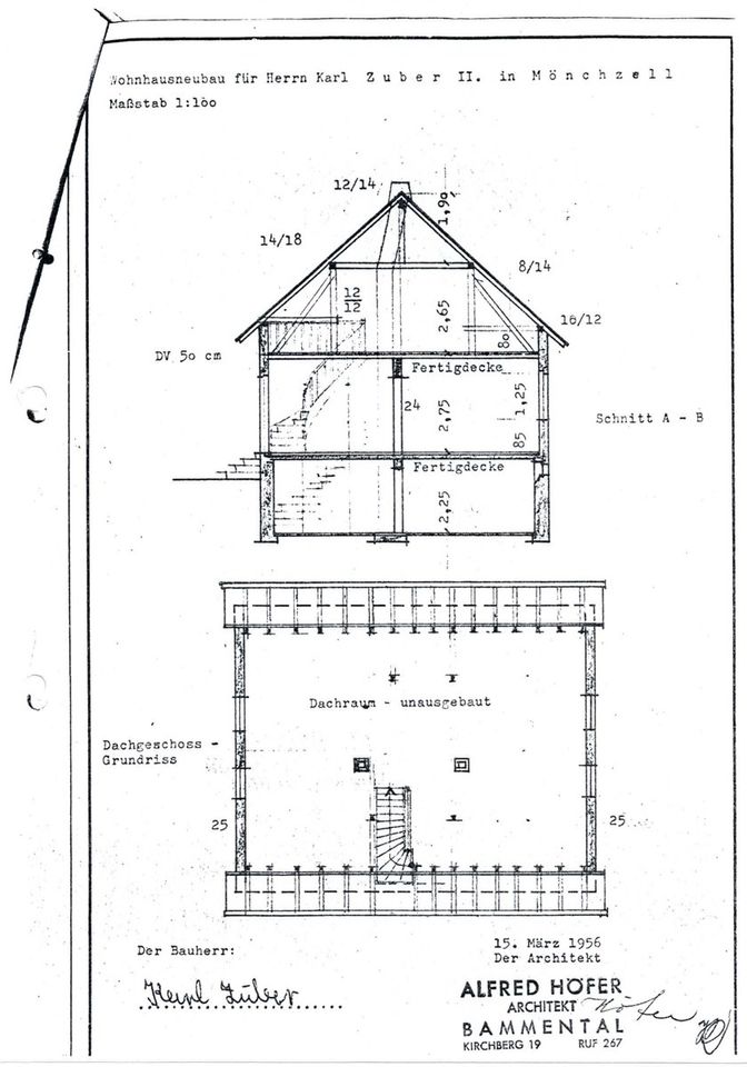 Freistehendes Wohnhaus mit 7,5 Ar Grundstück in ruhiger Feldrandlage  in Mönchzell in Meckesheim