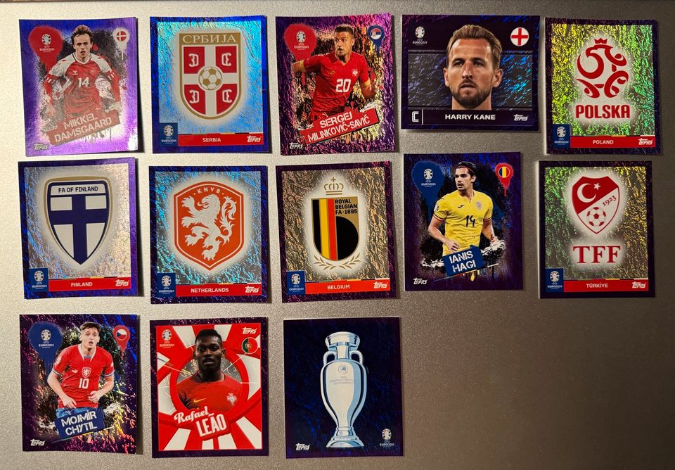 UEFA EURO 2024 Fußball Sticker topps VERKAUFE in Neumünster