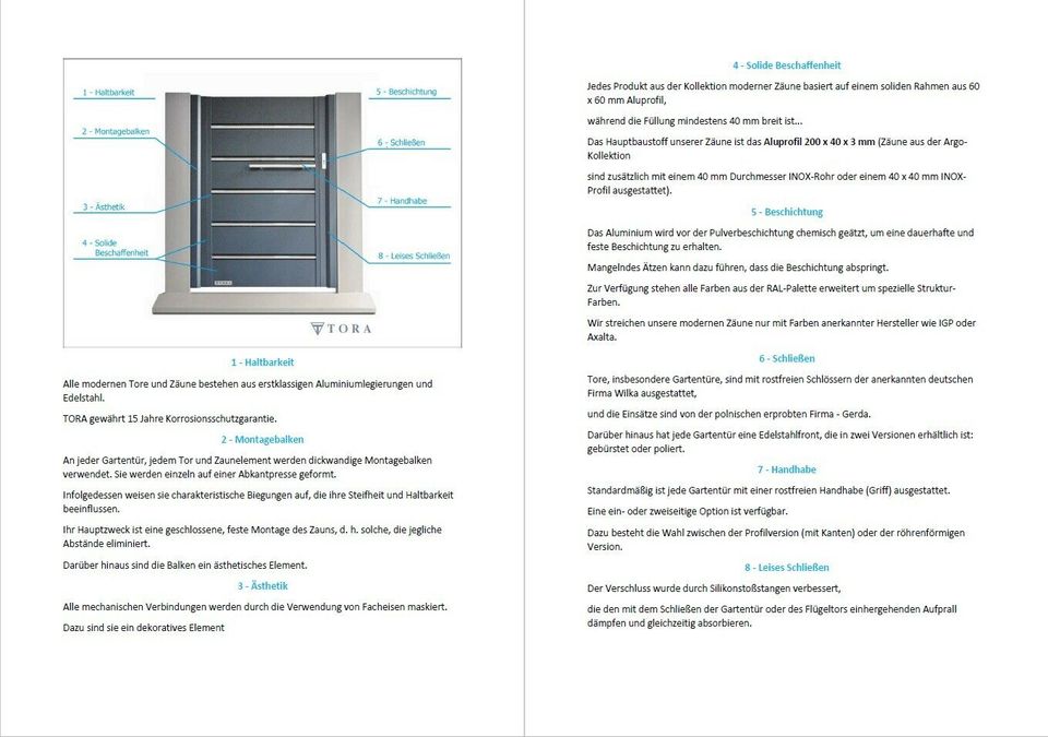 Aluminium Schiebetor Gartentor Hoftor 3m 4m 5m 6m aus Alu Zauntor in Köln