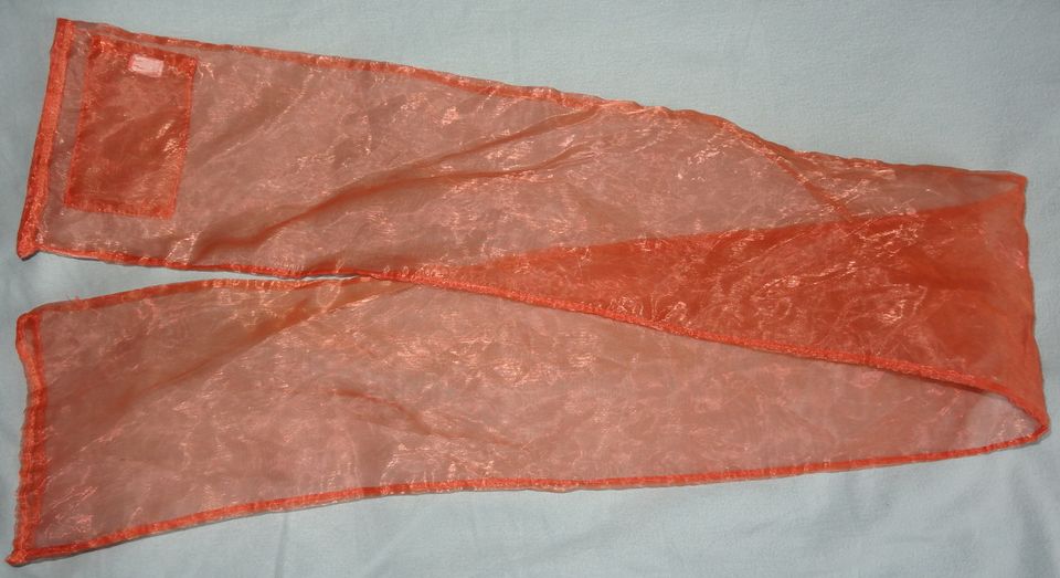 TWL Tischdecke Läufer Schal dopplet Orange Polyester 130x15 einwa in Urbar
