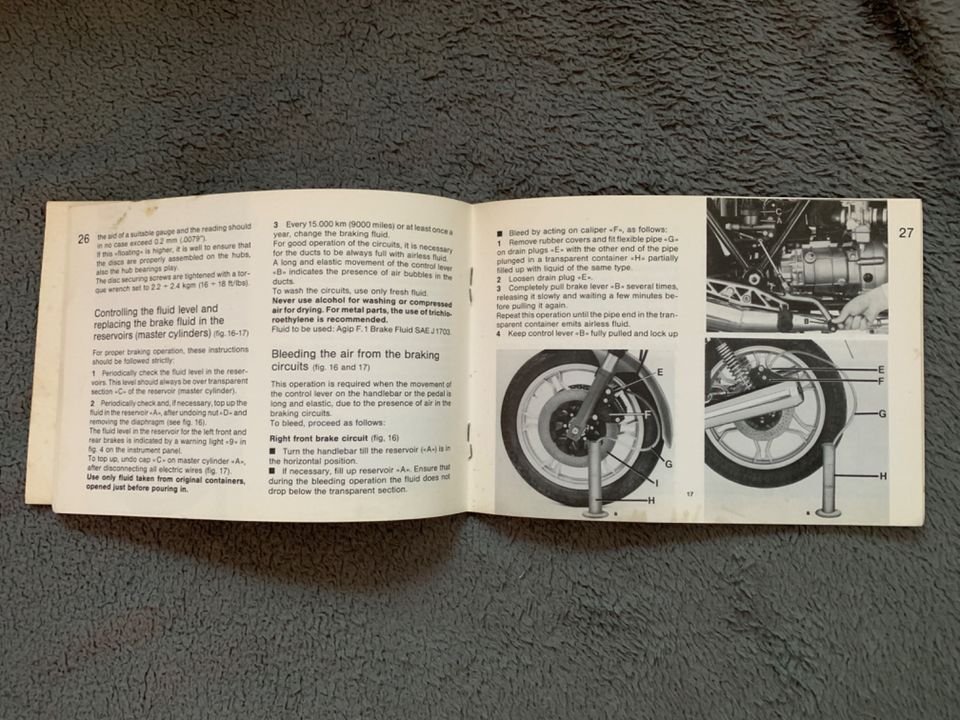 Owner’s Manual, Moto Guzzi 850 Le Mans III in Leverkusen