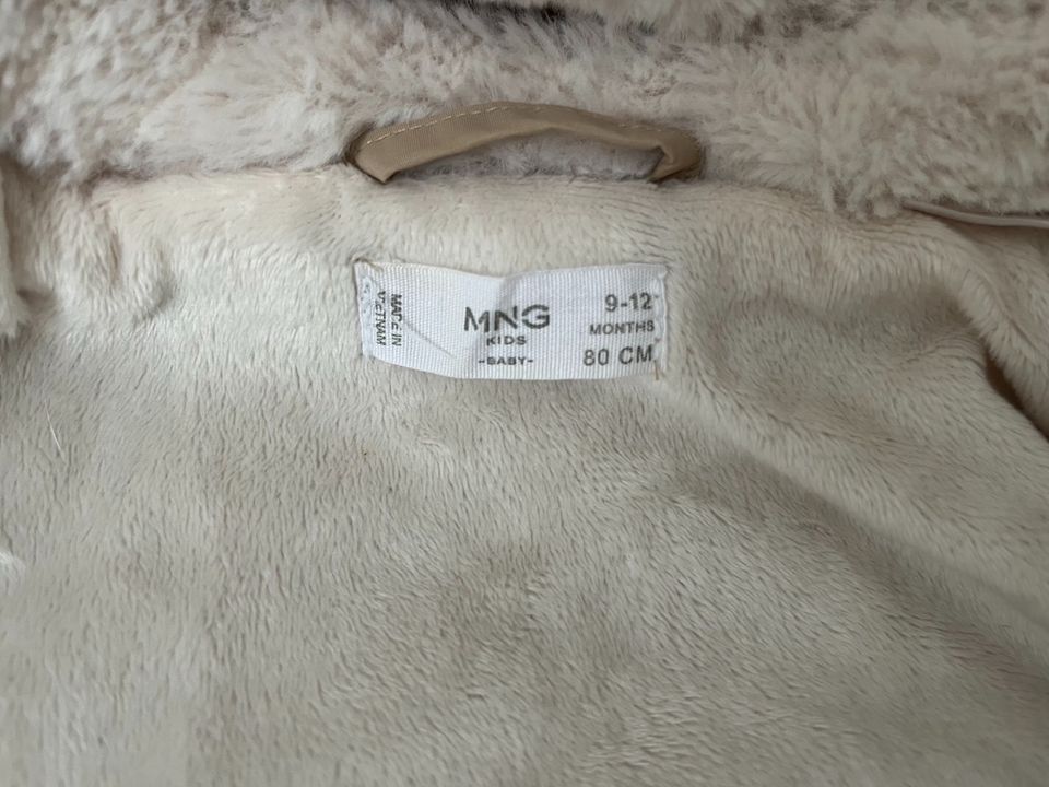 MANGO Mantel beige gefüttert Gr. 80 in Bremerhaven