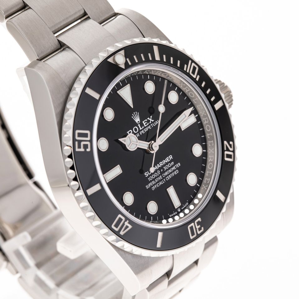 Rolex Submariner No Date 41 Stahl Schwarz 124060 wie NEU 2021 in Hannover