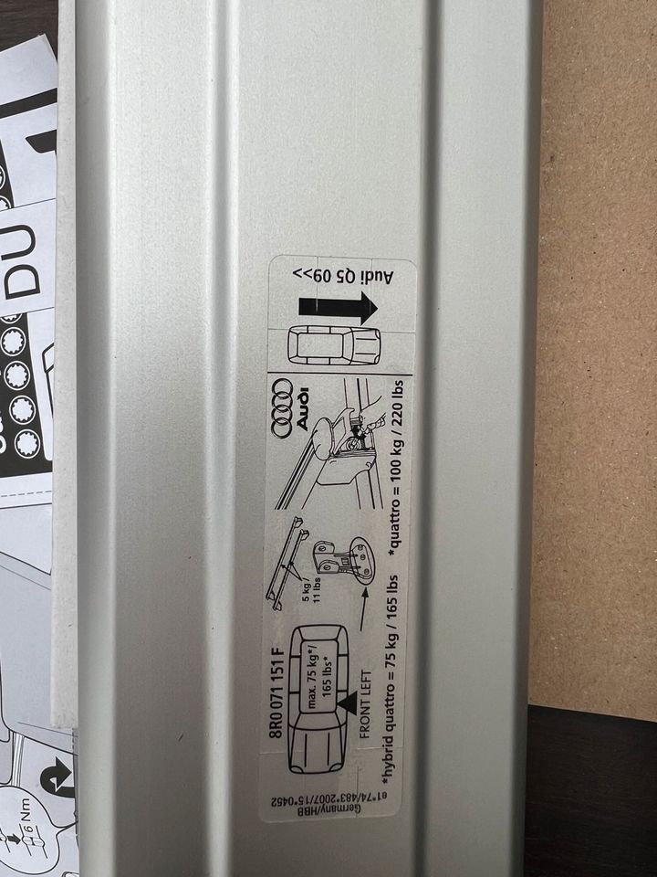 Audi Q5 Gepäckträger Dachträger Nagelneu Original in Essen