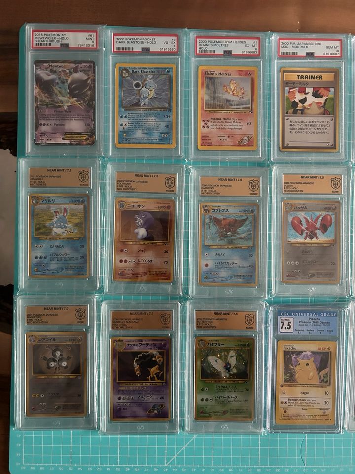 Pokemon PSA und GSG Sammlung viele Vintage Karten in Duisburg