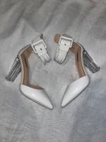 High Heels / weiß, durchsichtig / Spitz & offen Größe 39 Berlin - Reinickendorf Vorschau