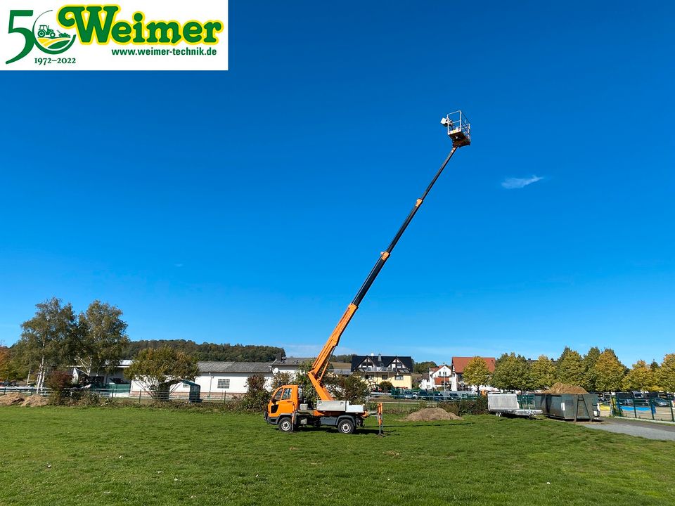 Multicar M30 + Blumenbecker Hubsteiger Teleskoparbeitsbühne HM21T in Lollar