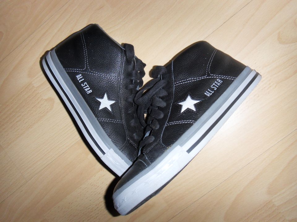 Converse All Star Mid Leather Leder Blau Gr.39 in Hamburg