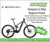 E-Bike Simplon Rapcon Pmax Mountainbike Carbon Bosch Niedersachsen - Ostrhauderfehn Vorschau