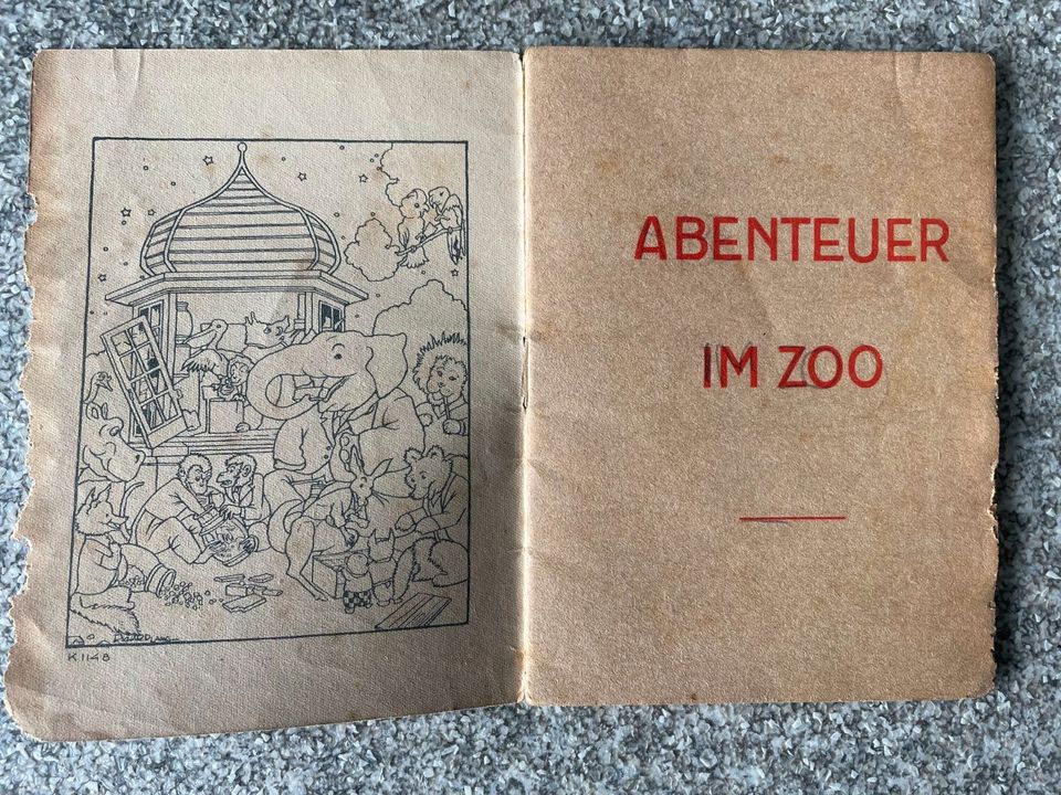 Richard Lang ABENTEUER IM ZOO 1940 er ohne Verlag und Ort Heft in Wengelsdorf