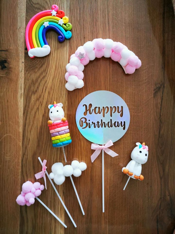 Einhorn Party Geburtstag Deko Luftballons Becher Teller usw in Kaufungen