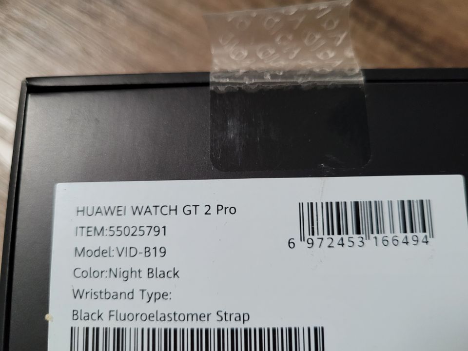 Huawei Watch GT 2 Pro - schwarz in OVP, Smartwatch mit Zubehör in Hillesheim (Eifel)