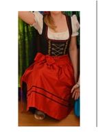 Dirndl schwarz-rot mit Bluse weiß- Gr. 34/36 Bayern - Landshut Vorschau