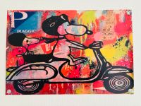 Vespa Snoopy Pop Art Roller Piaggio Bild PK PX T5 GTS Banner NEU Nordrhein-Westfalen - Aldenhoven Vorschau