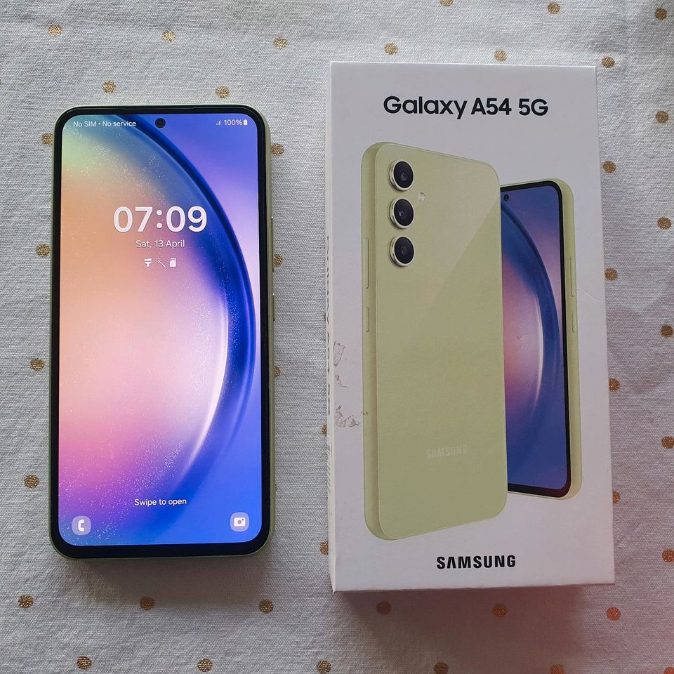 SAMSUNG A 54 G5, 128 MB in Lime Neuwertig! in Hannover