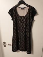 Shirt lang Minikleid 38 schwarz nude Spitze Blumen Hessen - Bensheim Vorschau