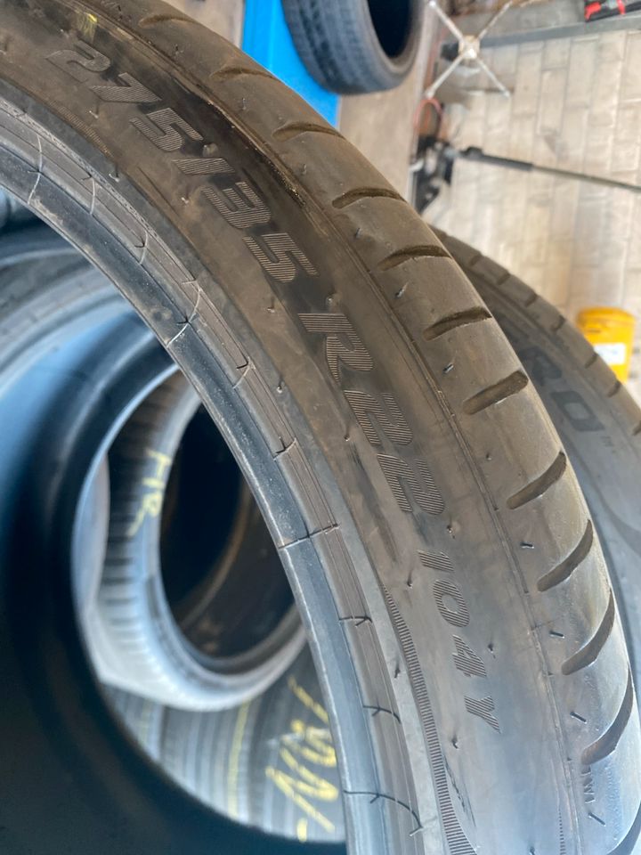 2 Sommerreifen 275 35 R22 104Y (5-5,5mm) Pirelli PZERO PZ4 Dot21 in Würzburg