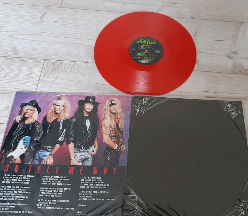 Poison Vinyl 1991 " So Tell me Why " Schallplatte Rock in Salzgitter