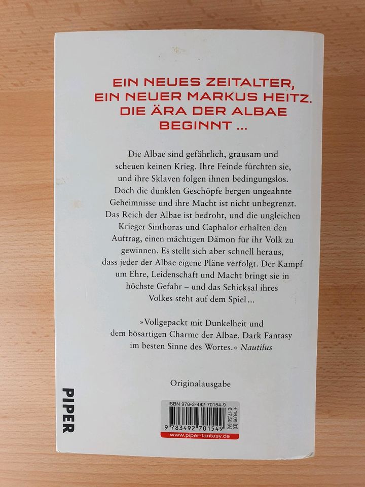 Buch Die Legenden der Albae Gerechter Zorn Fantasy Markus Heitz in Schönau (Schwarzwald)