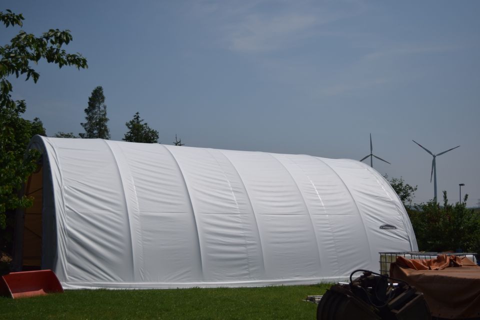 Rundbogenhalle Zelthalle Leichtbauhalle Landwirtschaft Neu Statik in Rodeberg