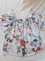Damen Off-Shoulder Top mit Blumenprint Gr. L/XL| Made in Italy Baden-Württemberg - Keltern Vorschau