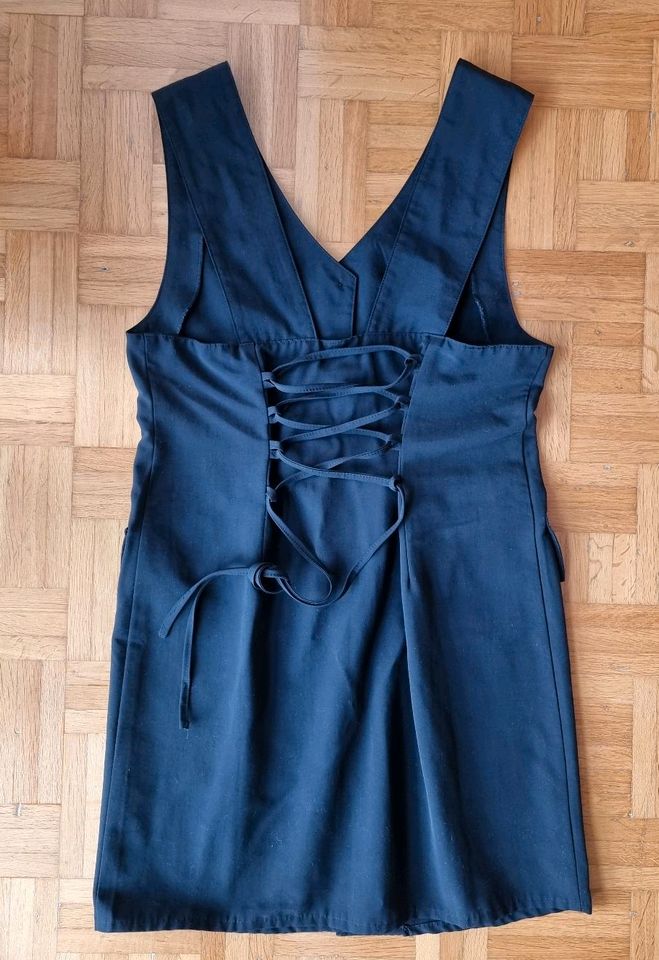 Kleid mit Schnürung Gr.38 Trägerkleid Etuikleid Damenkleid s m 36 in Hilchenbach