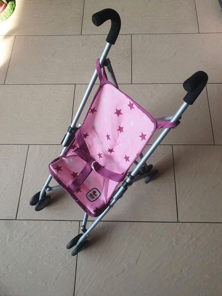 TOP⭐️Puppenbuggy Puppenwagen rosa m. Sternen in Dresden