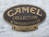 CAMEL Collection Authorized Retailer - Reklameschild Messing Kiel - Hasseldieksdamm Vorschau