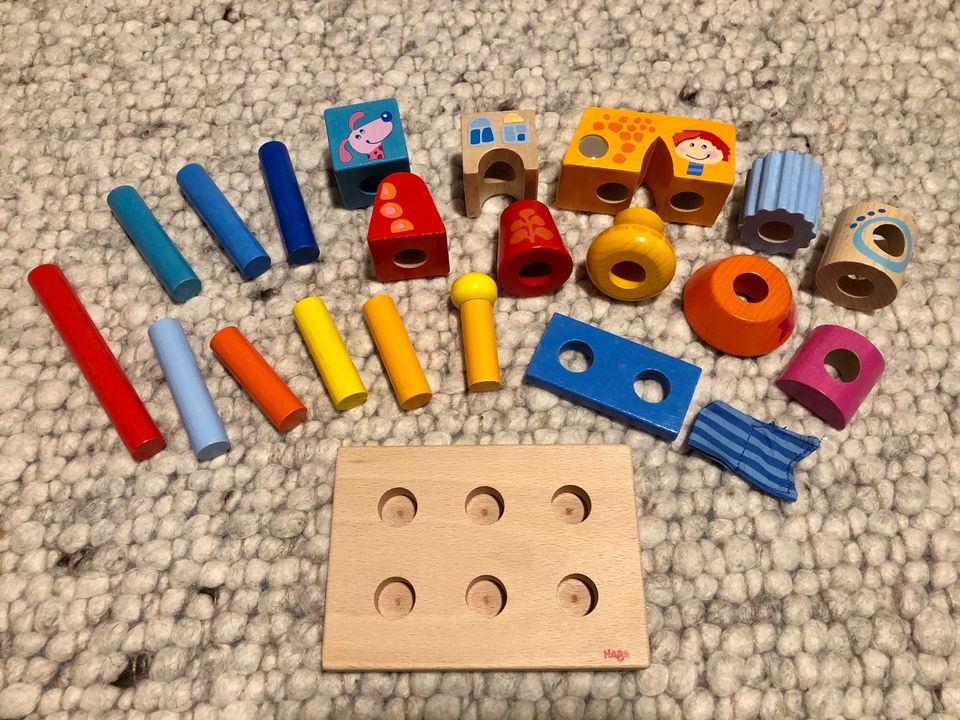 Haba Steckspiel Baumeister / Hape Puzzle ab 18 Monatet in Frankfurt am Main