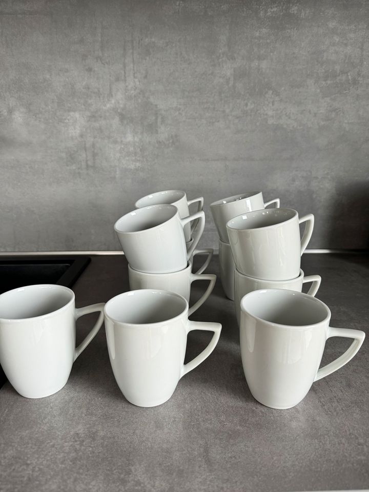 Creatable Tassen Kaffeetassen weiß 11 Stück ❤️ in Memmingen