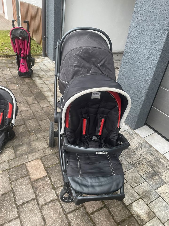 Peg Perego Team, geschwisterwagen, twin Doppel Kinderwagen in Reisbach