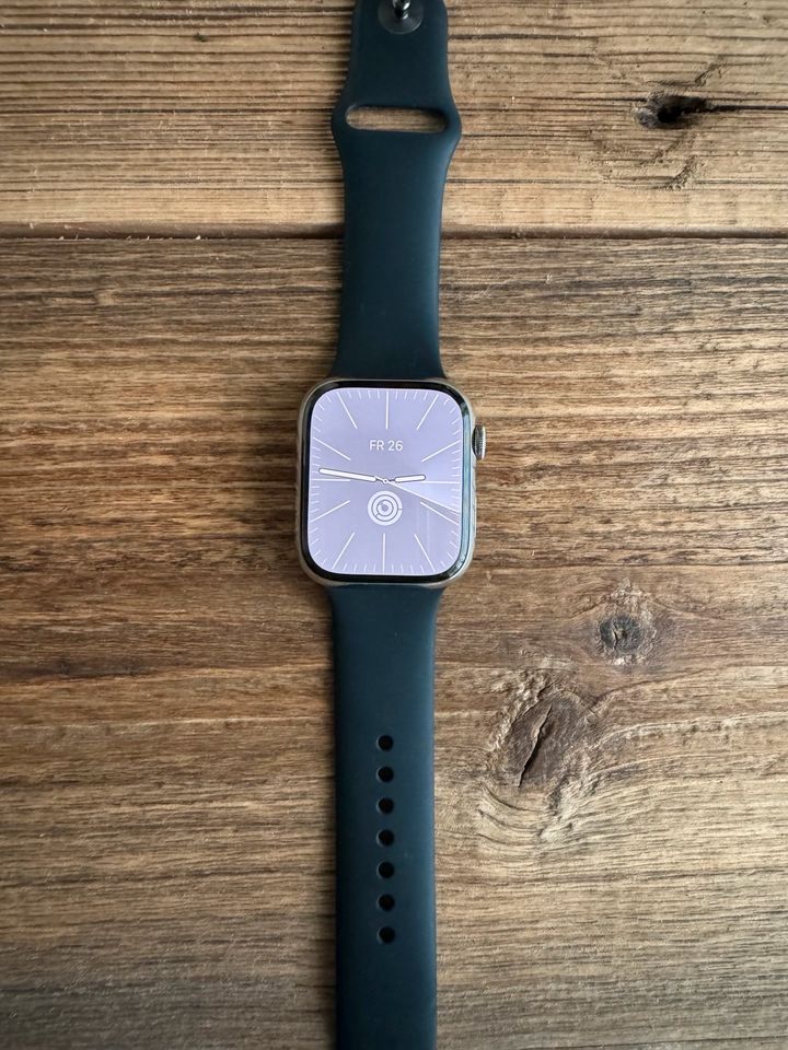 Apple Watch 7 Edelstahl (GPS+Cellular, 45mm) in Haar