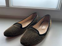 Loafer SchoShoes Gr. 40 Glitzer Gold Schwarz München - Berg-am-Laim Vorschau