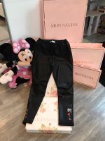 ⭐️ MONNALISA Leder Legging Stickerei NP 106€ Gr. 152 Nordrhein-Westfalen - Greven Vorschau