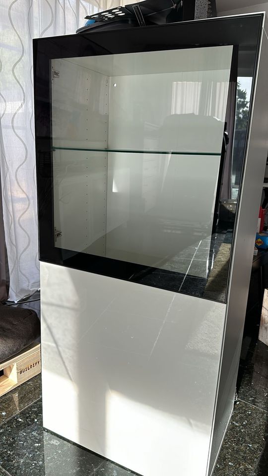 BESTÅ Regal / Vitrine mit Glastüren und Glasböden in Nettetal