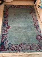 Nepal Teppich Orientteppich reine Schurwolle 175 x 125 cm petrol Hessen - Oberursel (Taunus) Vorschau