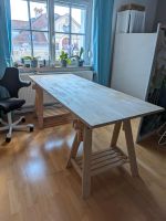 Ikea Tisch Schreibtisch 200x80cm höhenverstellb. Massivholz Böcke Bayern - Landshut Vorschau