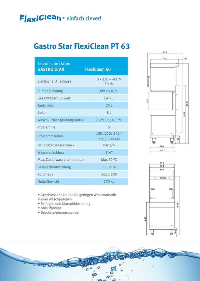 GastroStar FR 8400 Geschirrspülmittel Spülmaschinen Spülmittel in Mörfelden-Walldorf