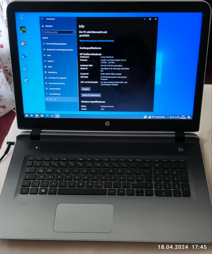 HP Pavilion 17 g142g, Notebook, Laptop, Nvidia in Dötlingen