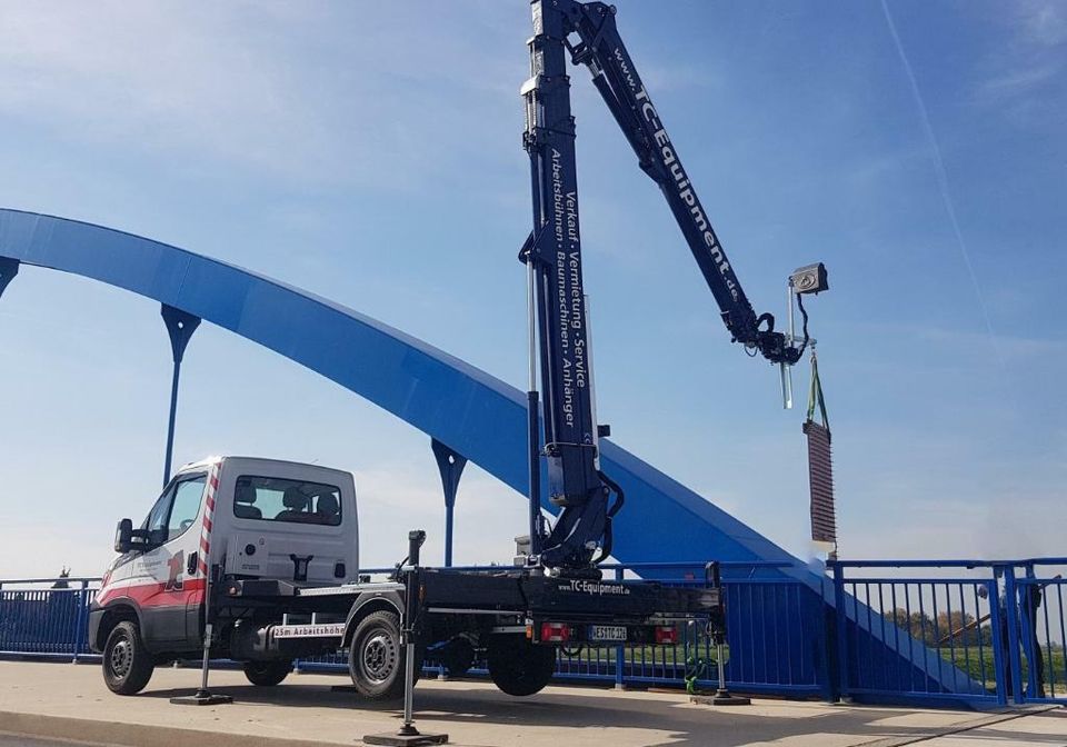 Lkw 3,5T Kran Haken 250kg Arbeitsbühne vermietung miete umzug in Schermbeck